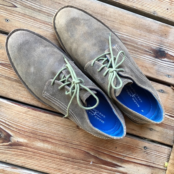 Mark Nason Sketchers Cool Tan Suede Lace Up Oxford main image 4